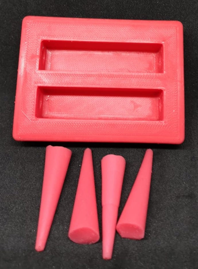 Silicone mould/mold Slimline Pen, Tube-in, Less-Resin, pen blanks for Slimline