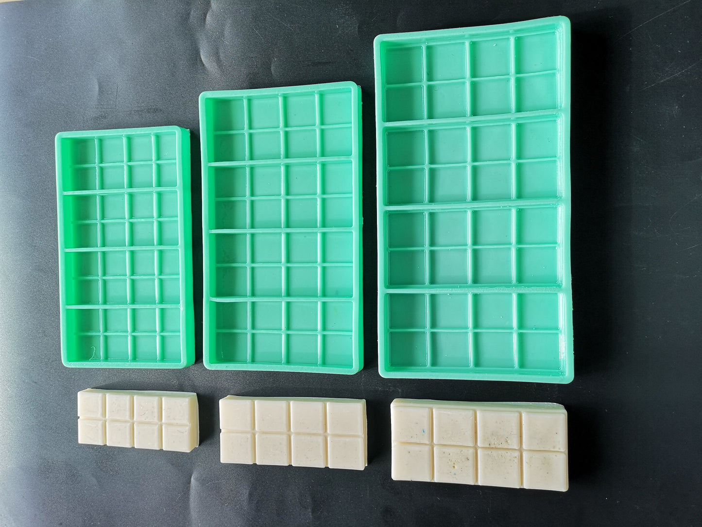 Square Snap-Bar Silicone Mould Wax Melts Candles Soaps Resin Tarts Silicone Mold