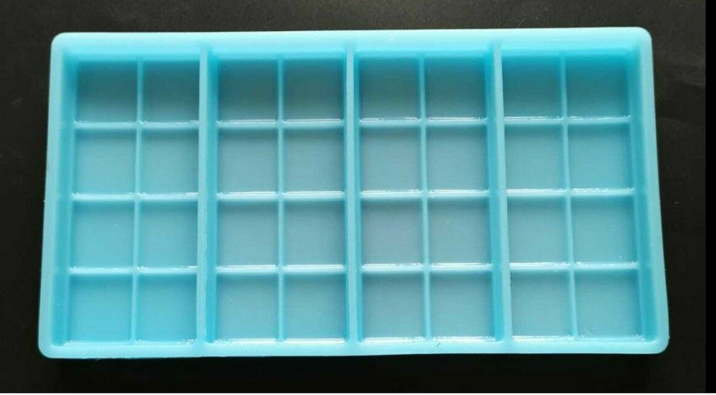 Square Chunks Snap bar Silicone Mould For Wax Melts, Candles, Soaps, Resin Tarts