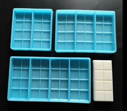Square Chunks Snap bar Silicone Mould For Wax Melts, Candles, Soaps, Resin Tarts