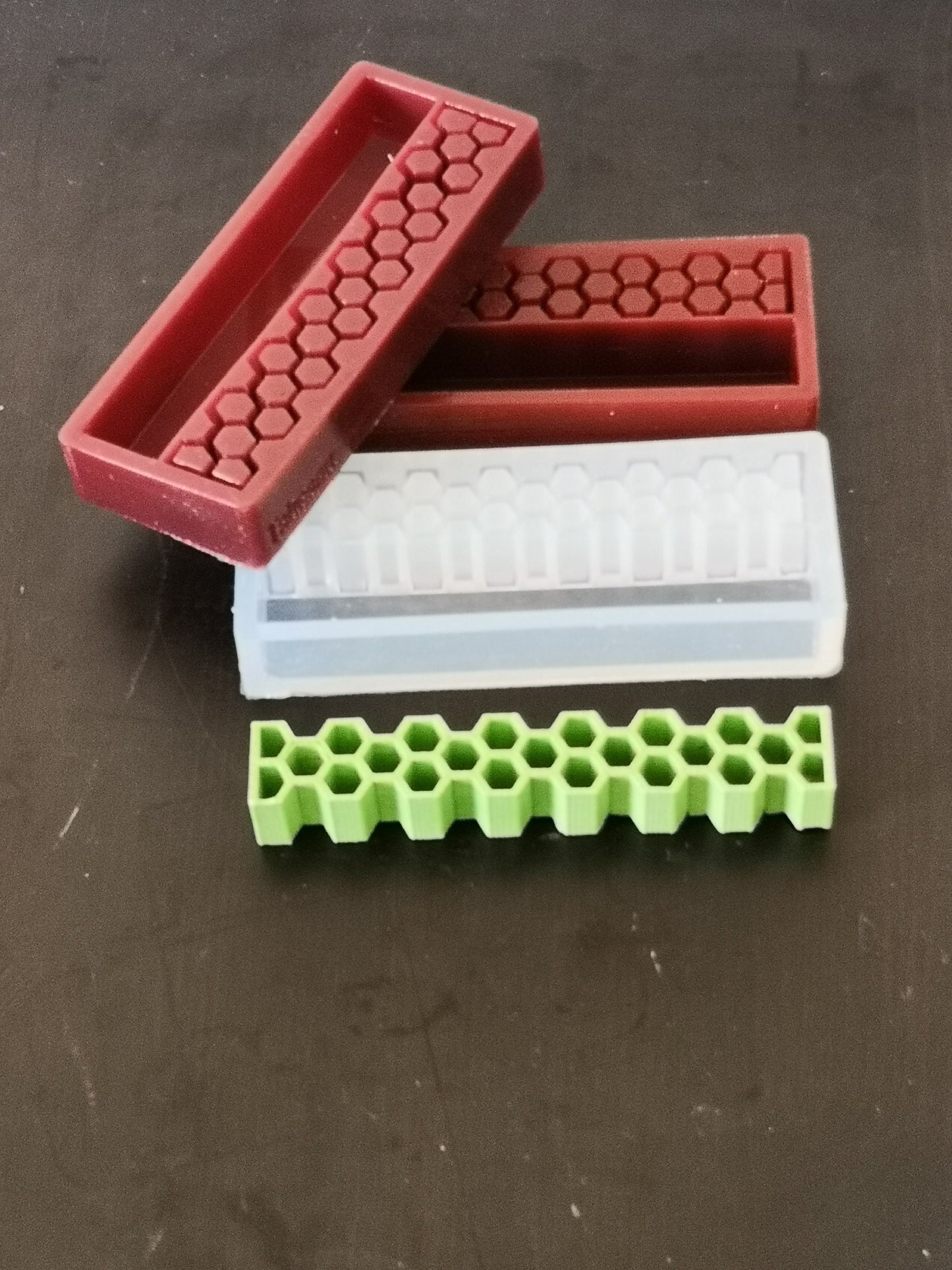 Multi-Cast Silicone Mould for Pen Blanks - Honeycomb