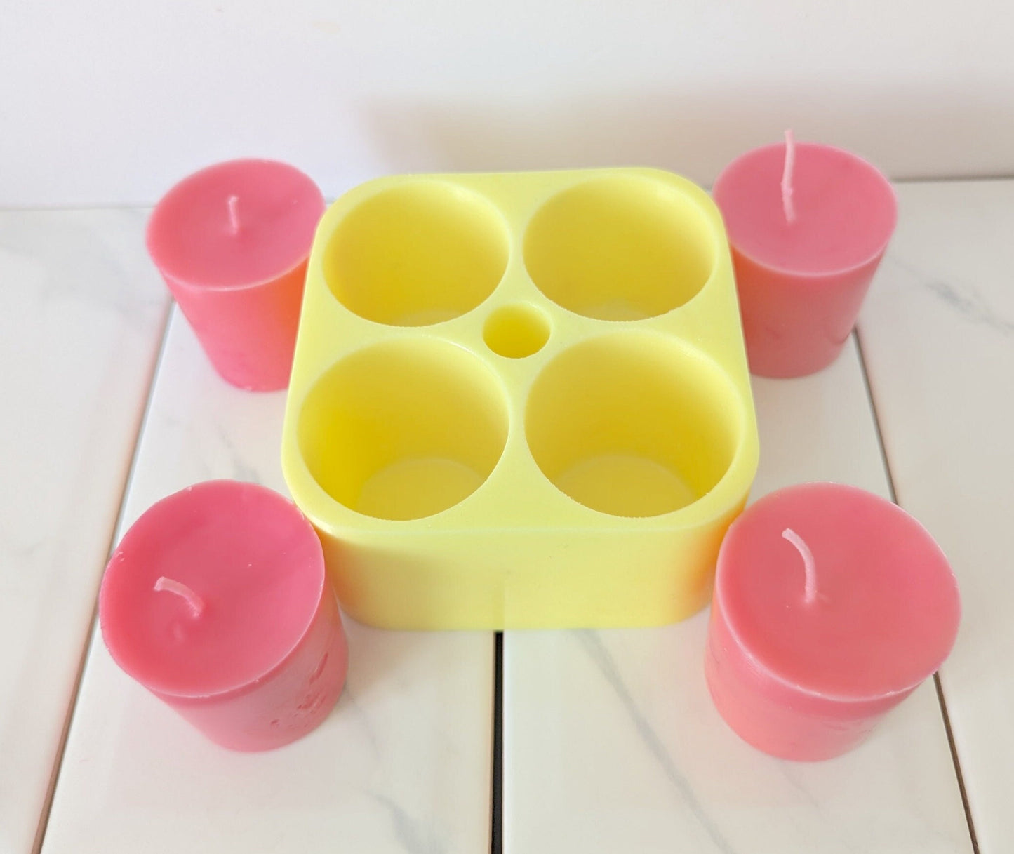 Exquisite Votive Candle Silicone Mould for Candlemaking - Create Your Own Stunning Candles! - Votive Candle Silicone Mould for Candlemaking