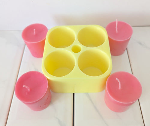 Exquisite Votive Candle Silicone Mould for Candlemaking - Create Your Own Stunning Candles! - Votive Candle Silicone Mould for Candlemaking