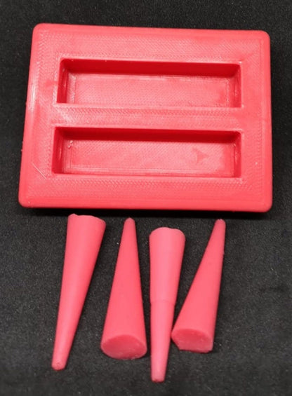 Silicone mould/mold Slimline Pen, Tube-in, Less-Resin, pen blanks for Slimline