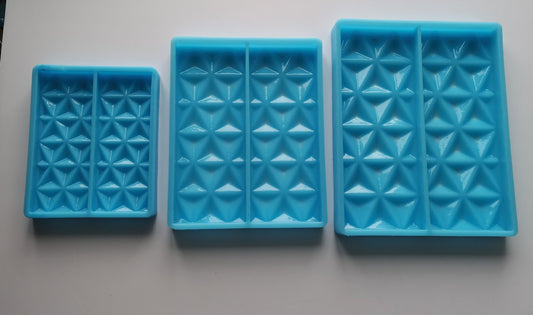 Diamond Snap-Bar Silicone Mould Wax Melts Candles Soaps Resin Tarts Bath bombs
