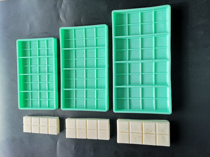 Square Snap-Bar Silicone Mould Wax Melts Candles Soaps Resin Tarts Silicone Mold