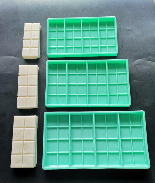 Square Snap-Bar Silicone Mould Wax Melts Candles Soaps Resin Tarts Silicone Mold