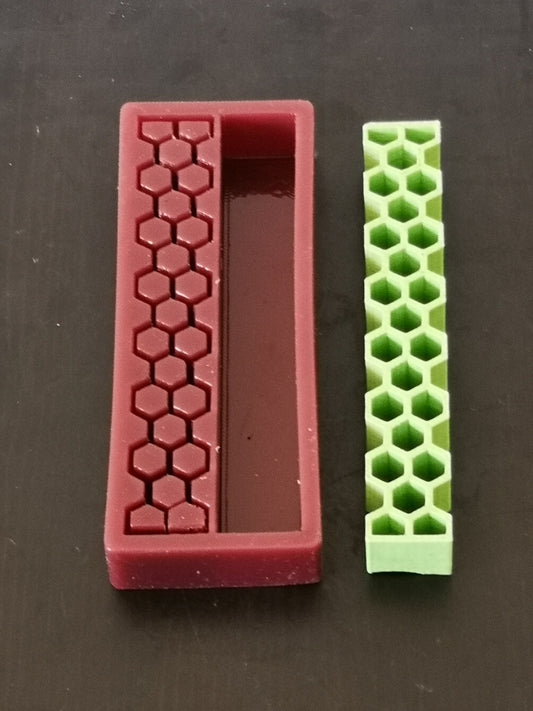 Multi-Cast Silicone Mould for Pen Blanks - Honeycomb