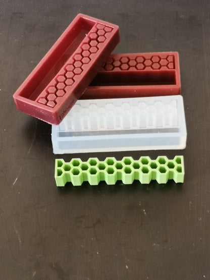Multi-Cast Silicone Mould for Pen Blanks - Honeycomb