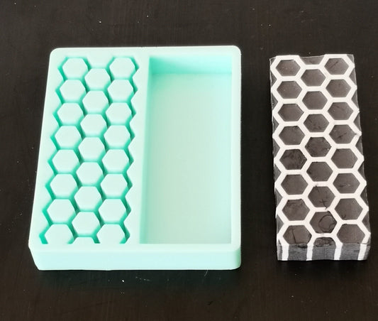 Multi-Cast Silicone Mould for Knife Scales Blanks Knife Handle - Honeycomb