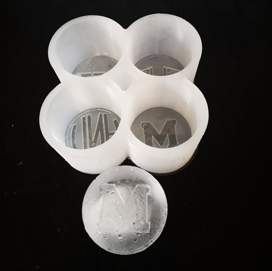 Personalised Silicone Cocktail Ice Cube Mould, Customised Cylindrical Ice Blocks