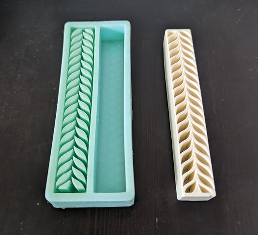 Multi-Cast Silicone Mould for Pen Blanks Pen Turning - Brick Pattern