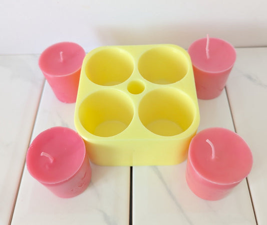 Exquisite Votive Candle Silicone Mould for Candlemaking - Create Your Own Stunning Candles! - Votive Candle Silicone Mould for Candlemaking