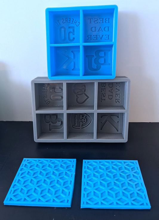 Cheers to Uniqueness: Personalized Silicone Moulds for Cocktails and Whiskey Ice Cubes - Free Coasters!!
